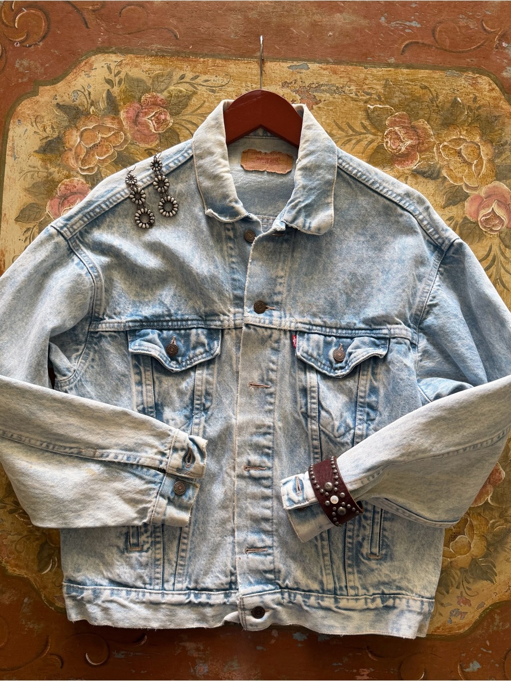 Levi's Vintage Light Wash Blue Denim Trucker Jacket